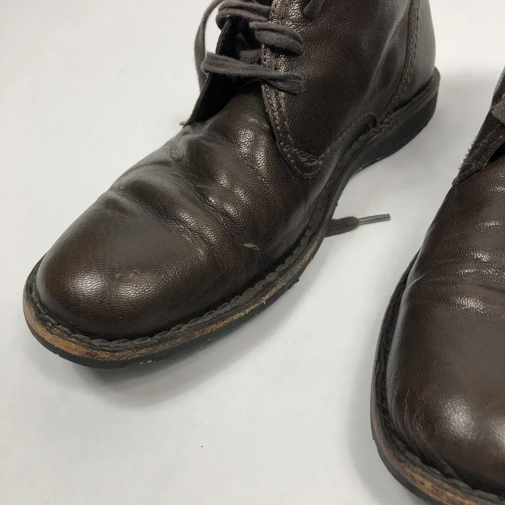 John Varvatos Chukka Boots Mens Size‎ 8M Brown Leather Hipster F505K4B-Q68B